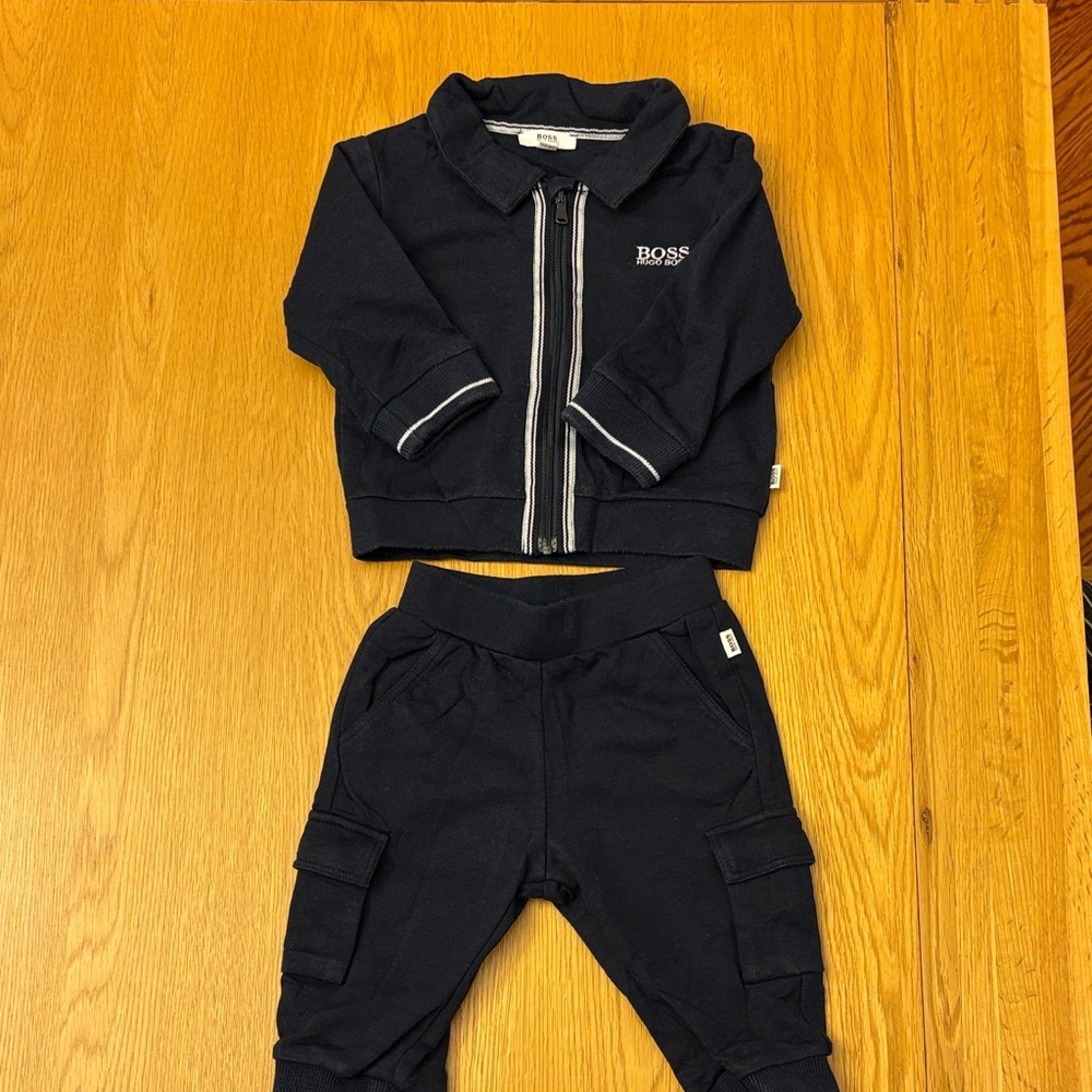 BOSS Baby Dark Navy Tracksuit/Joggers - 6 months